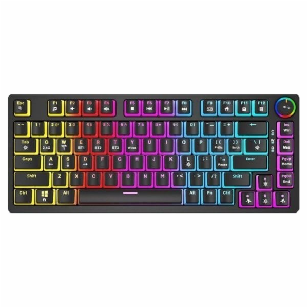 SAVIO PHENIX Bezdrátová mechanická klávesnice, Gateron Re...