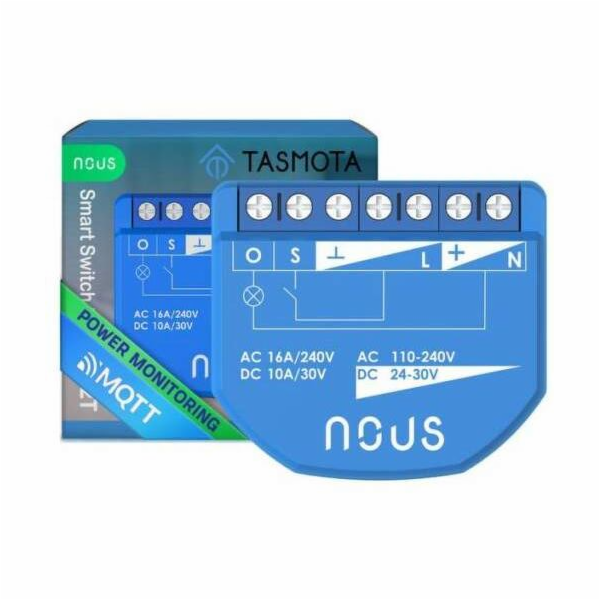 NOUS B2T, Tasmota SMART Switch, prepínač (s mera)