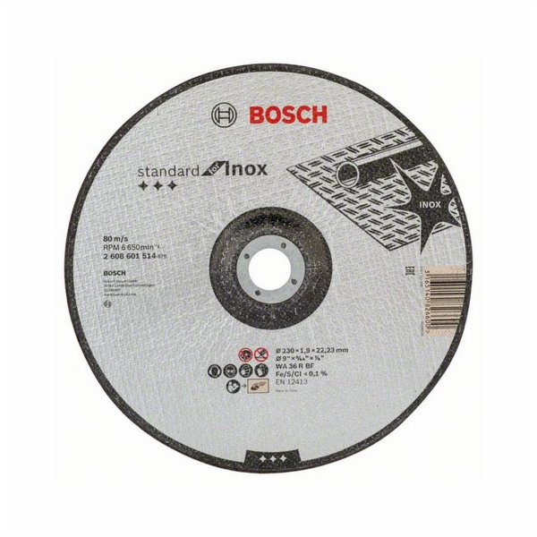 BOSCH dělicí kotouč profilovaný Standard for Inox, WA 36 ...