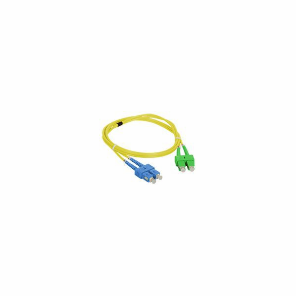 Propojovací kabel SM SC/APC-SC duplex 9/125 1,0m ALANTEC