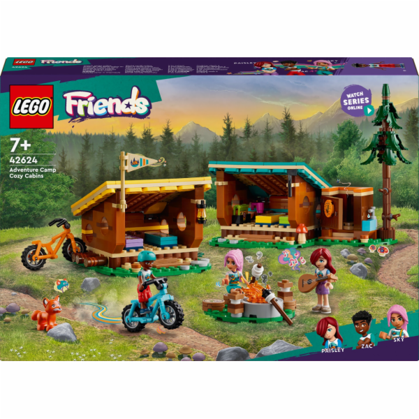 LEGO 42624 Friends Útulné chatky v dobrodružném táboře, s...