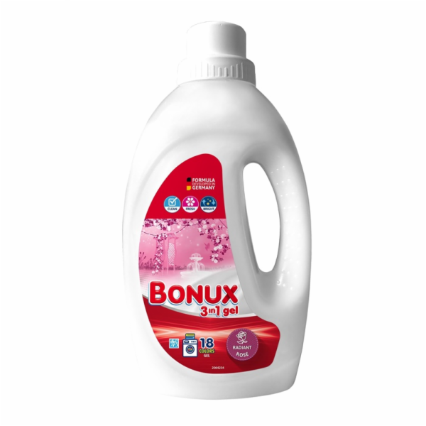 PRACÍ GEL BONUXRADIANT RŮŽE 18SK 0,9L