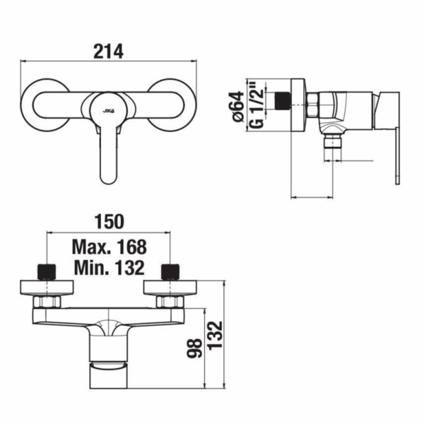 Sprchová baterie JIKA LYRA SMART H3311Z70044001