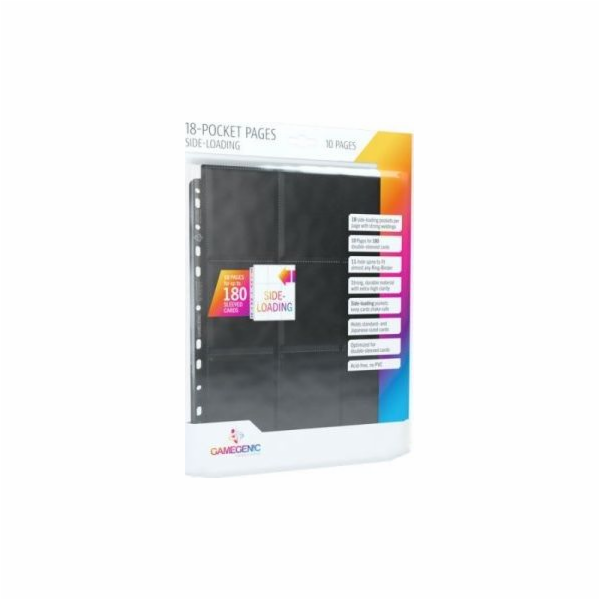 Asmodee 18-kapesní stránky Boční načítání, vkládání