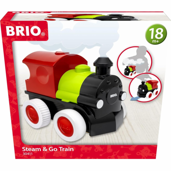 Vláček BRIO Push & Go s parním, vozítko