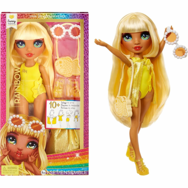 MGA Entertainment Rainbow High Swim & Style - Sunny (Yell...
