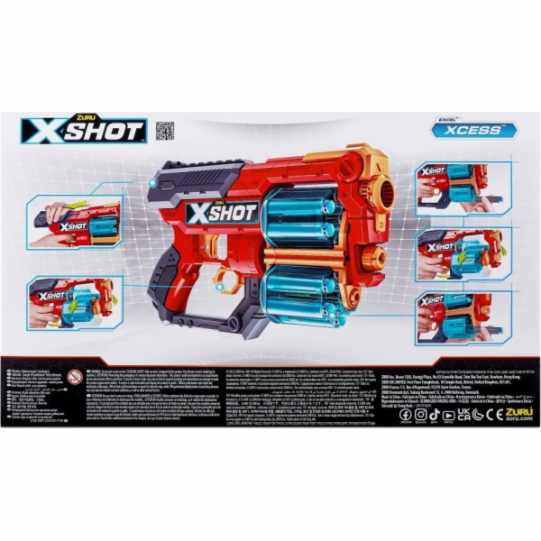 ZURU XSHOT Excel - Xcess Blaster se šipkami, šipkový blaster