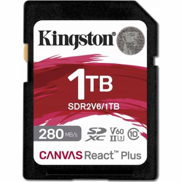 Paměťová karta Kingston Canvas React Plus 1TB SDXC