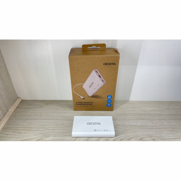 DICOTA 3portová GaN stolní nabíječka 65W