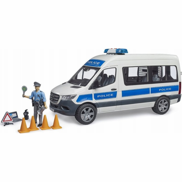 bratr MB Sprinter policejní zásahové vozidlo se světelným...