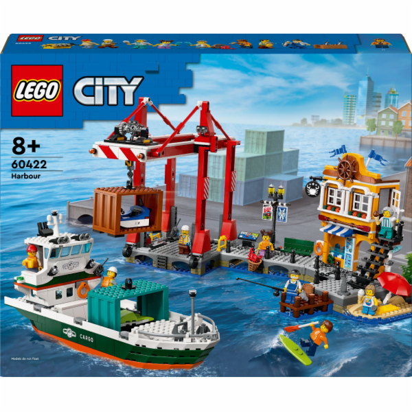 LEGO 60422 Městský přístav s nákladní lodí, stavebnice