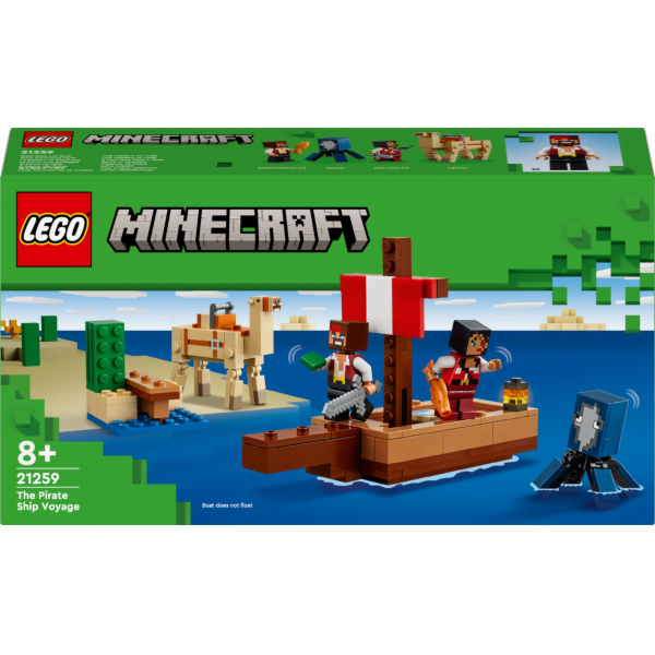 LEGO 21259 Minecraft Plavba pirátskou lodí, stavebnice
