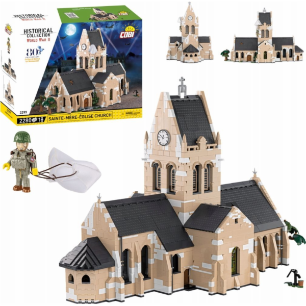 Kostel COBI Sainte-Mere-Église, stavební hračka