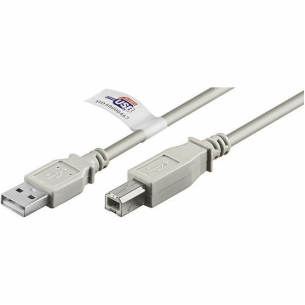 USB 2.0 Kabel, USB-A Stecker > USB-B Stecker