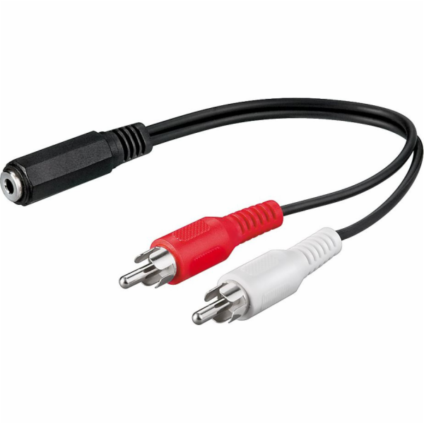 goobay adaptér jack zásuvka 3pin > 2x zástr