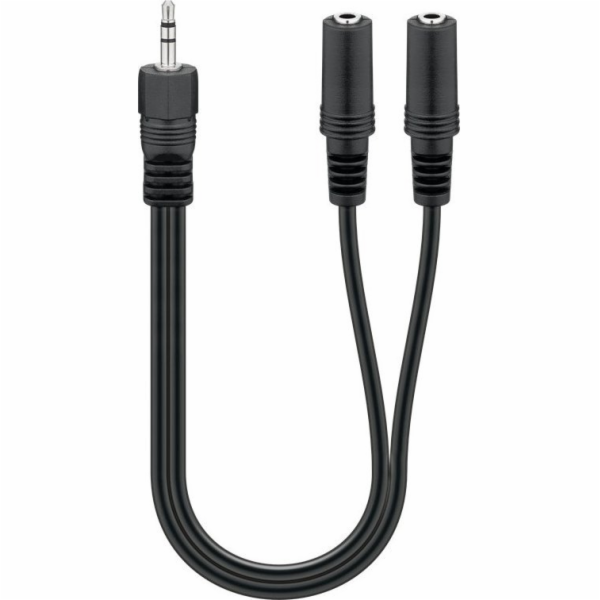 goobay kabel 3,5mm zástrčka > 2x 3,5mm zásuvka