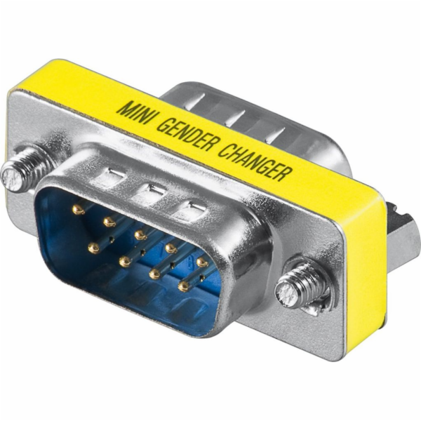Mini gender changer 9kolíková zástrčka > zástrčka, adaptér