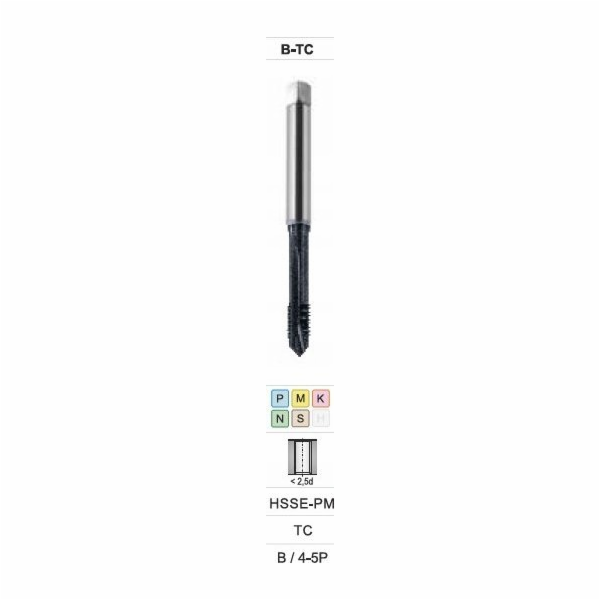 Ventilátor TAPS M16 DIN-376B (6H) HSSE-PM TICN S-NC