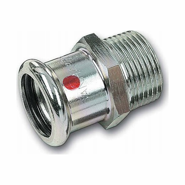 Ocelová vsuvka Sanha vnější závit 28 mm x 1"