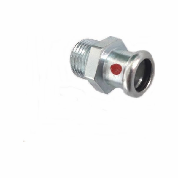 Ocelová vsuvka Sanha vnější závit 22 mm x 1/2"