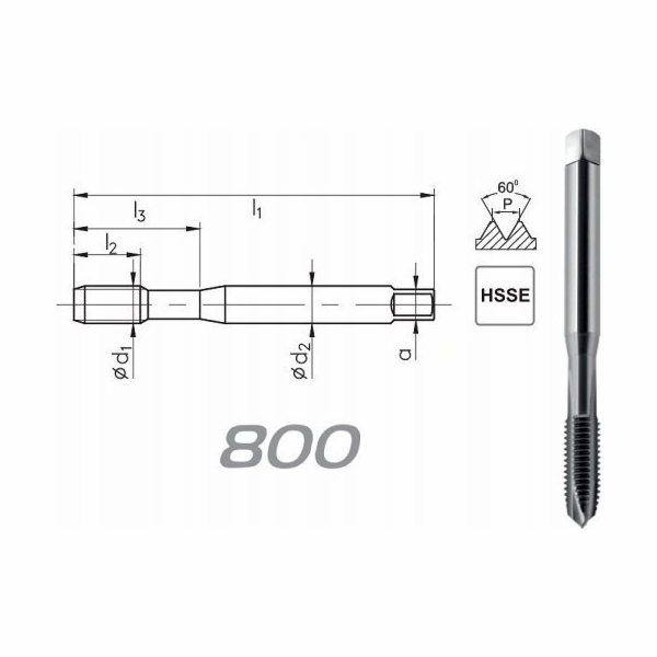 Fanar THREAD UNF No10-32 DIN-371B (2B) HSSE 800