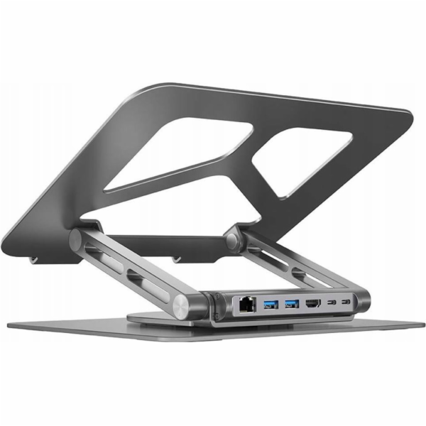 UNITEK D1109A stojan pro laptop Šedá 43,2 cm (17")