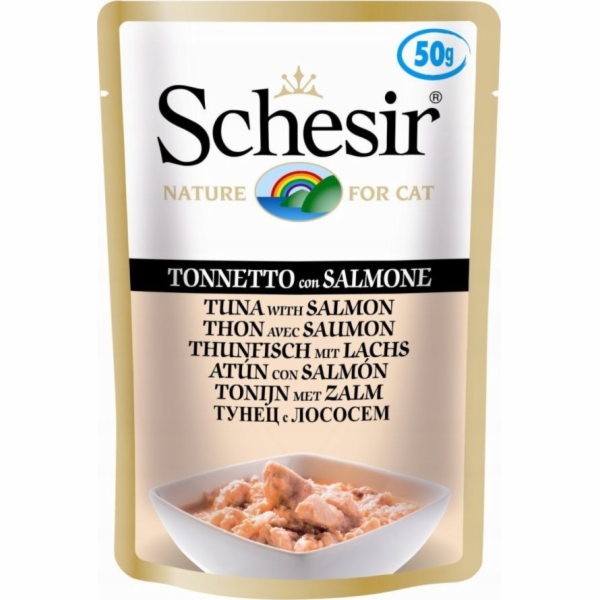 SCHESIR in jelly Tuna with salmon - mokré krmivo pro kočk...