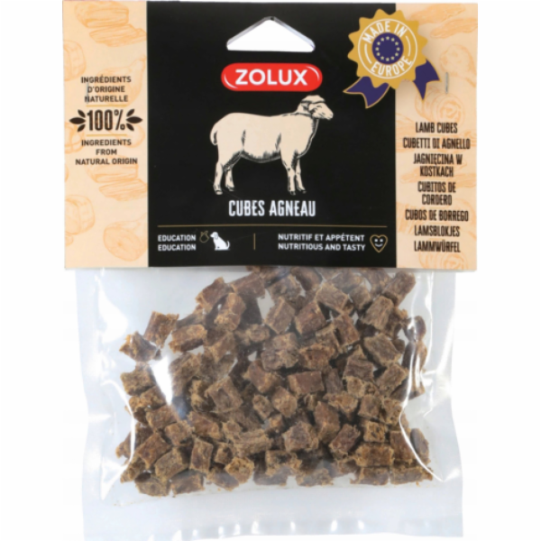 ZOLUX jehněčí kostky - pamlsek pro psy - 100g