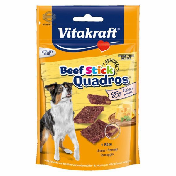 VITAKRAFT Beef Stick Quadros Cheese - pamlsek pro psa - 70 g
