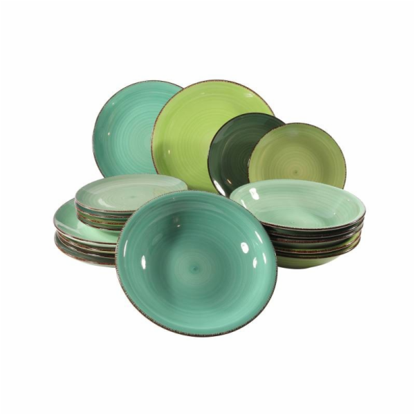 Jídelní sada talířů 18 ks Green HT-24327138