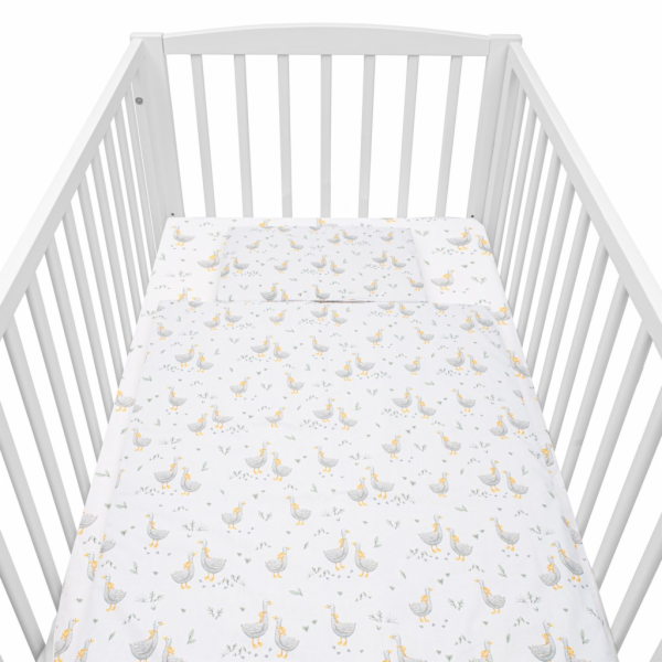 Bavlněný set do postýlky s výplní New Baby Husičky 90x120cm