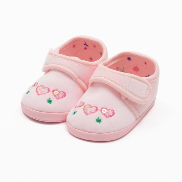 Kojenecké semiškové capáčky New Baby srdíčka 0-3 m Vel.11...