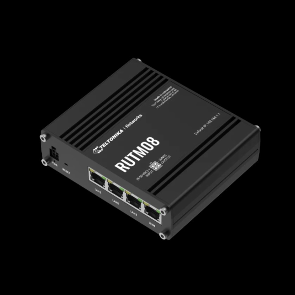 Teltonika RUTM08 průmyslový router, 3x Gbit LAN, 1x Gbit WAN