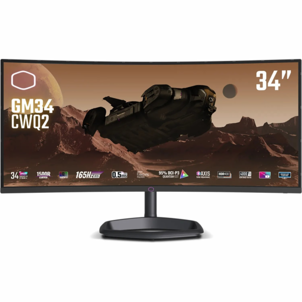 Cooler Master GM34-CWQ2, LED monitor