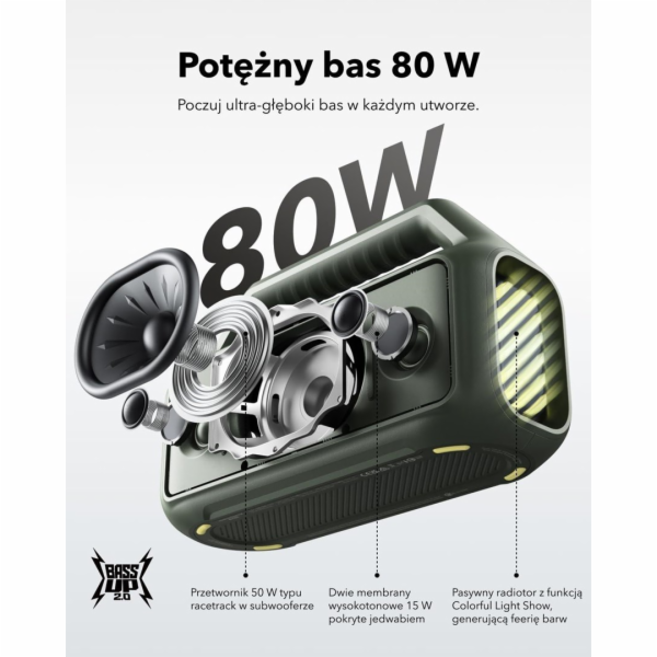 SOUNDCORE BOOM 2 REPRODUKTOR ZELENÝ