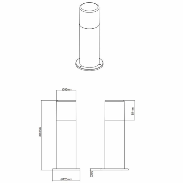 Lampa Trio Hoosic 522260124, 28W, E27, IP44, hnědá/měděná