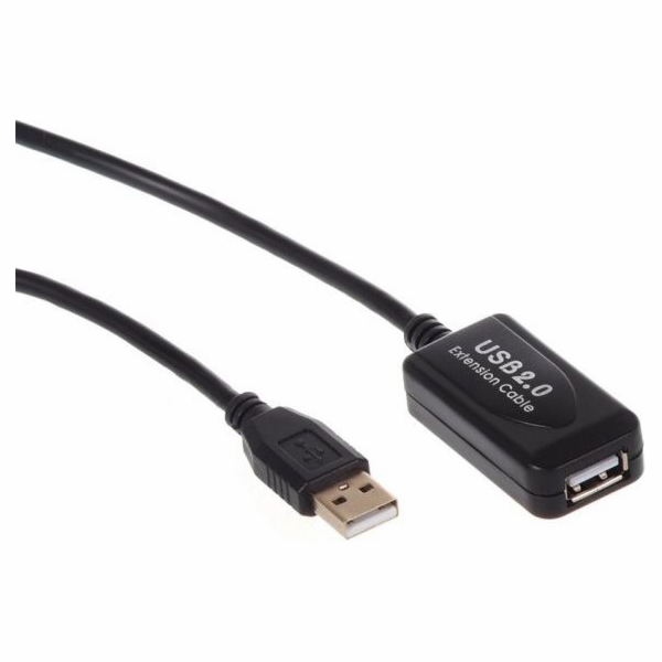 Maclean USB-A – USB-A kabel USB 10 m černý (MCTV-757)