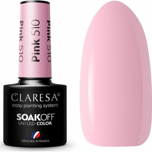 Claresa Soak Off UV/LED Pink hybridní lak 510 5g