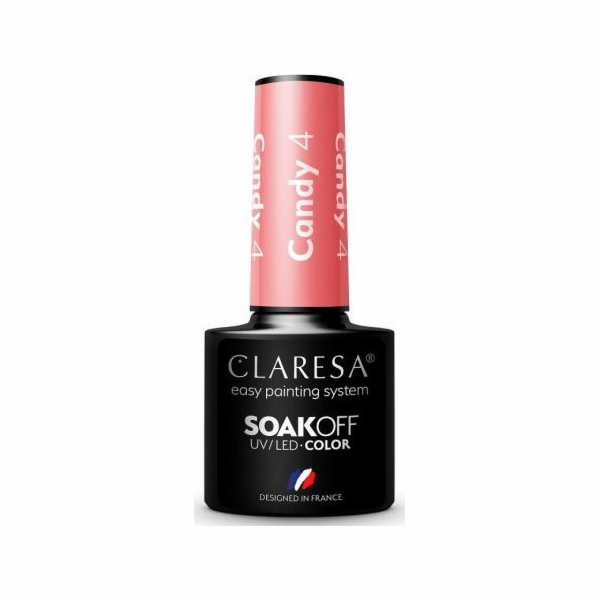 Claresa Soak Off UV/LED Candy hybridní lak 4 5g