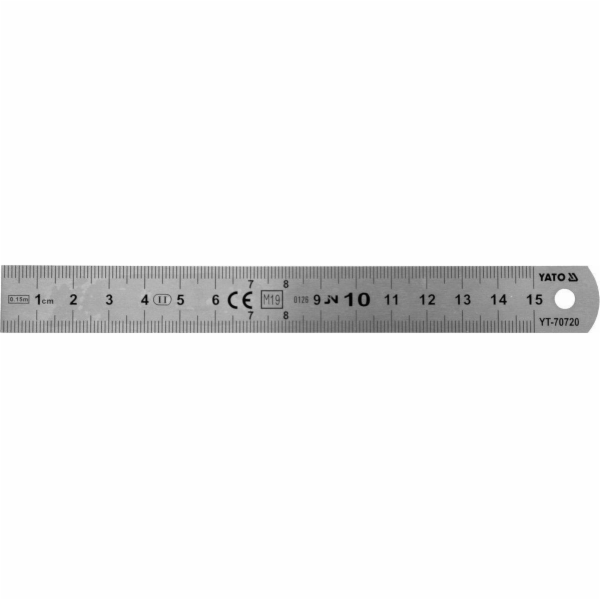 Yato pravítko z nerezové oceli 150 mm (YT-70720)