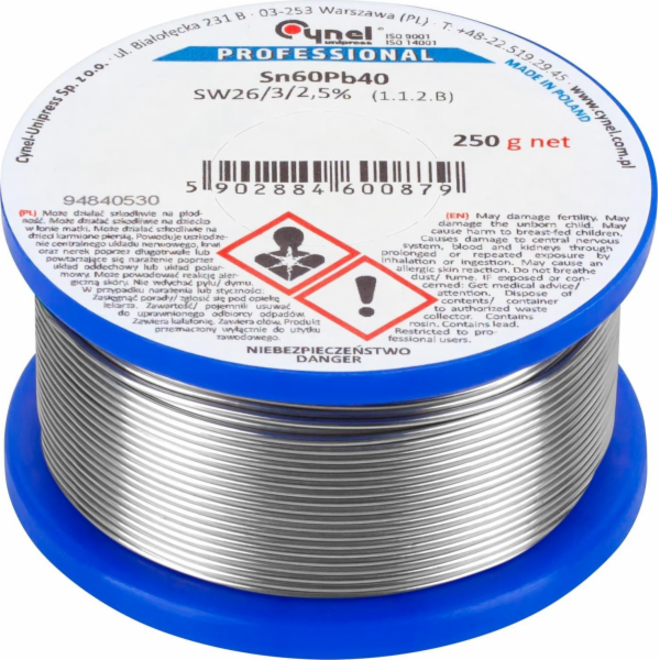 Cynel Cín 1,2mm/250g Sn60Pb40 CYNEL
