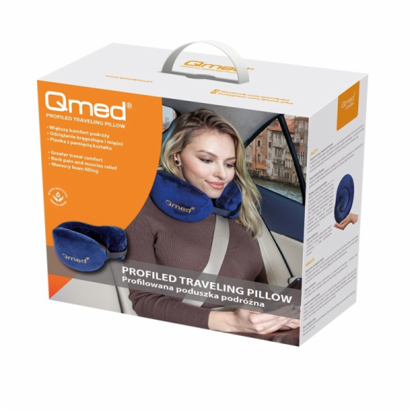 Tvarovaný cestovní polštář TRAVELING QMED