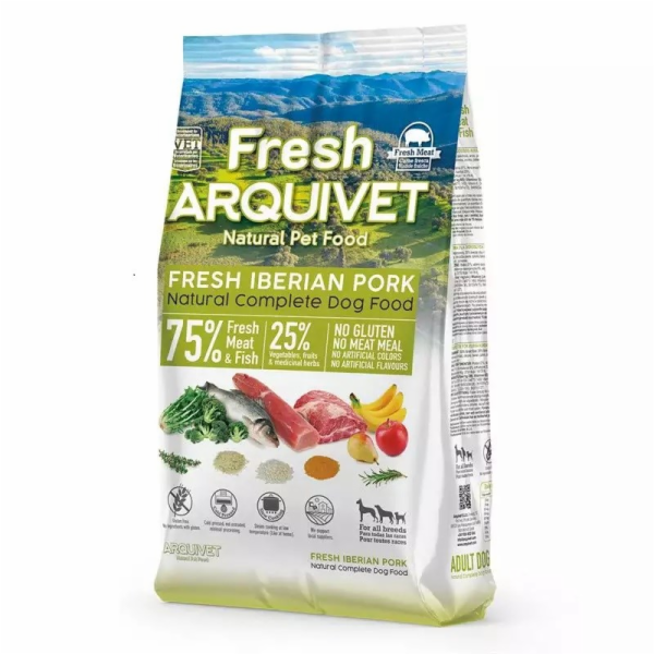 ARQUIVET Fresh Iberian Pork and fish - polovlhké krmivo p...