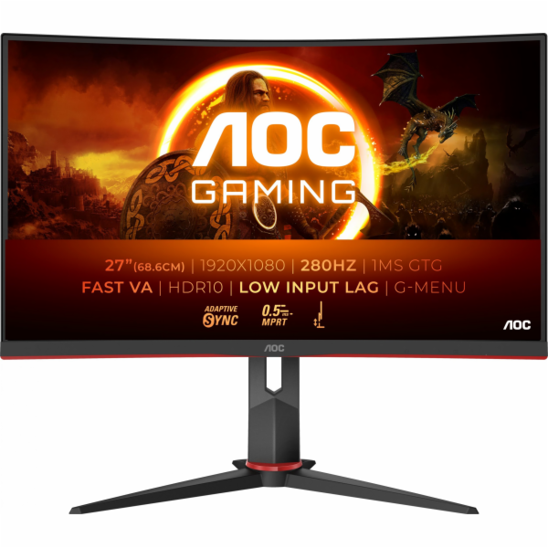 AOC MT VA LCD WLED 27" C27G2Z3/BK - VA panel, 1920x1080, ...