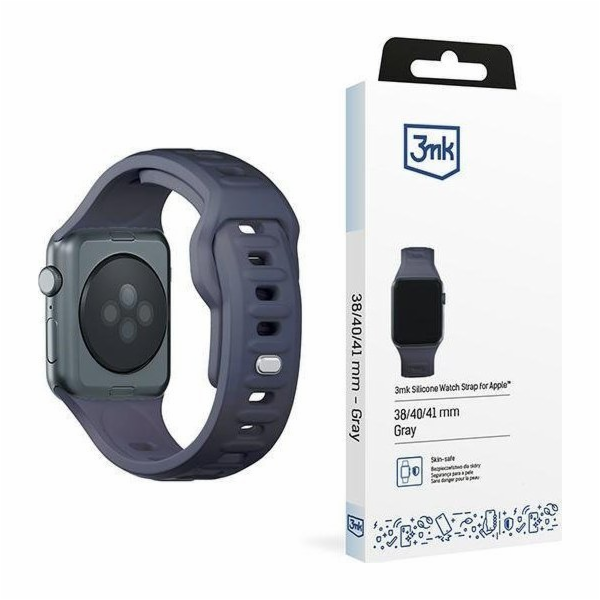 3mk Silicone Watch Strap pro Apple 38/40/41 mm Gray