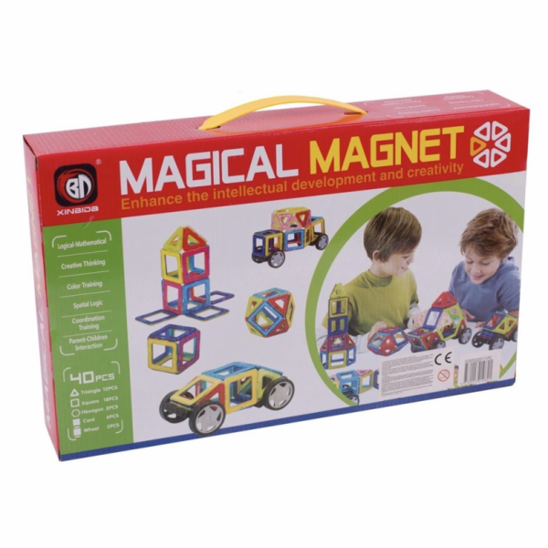 Konstruktor Xinbida Magical Magnet 525050201, 40 ks.