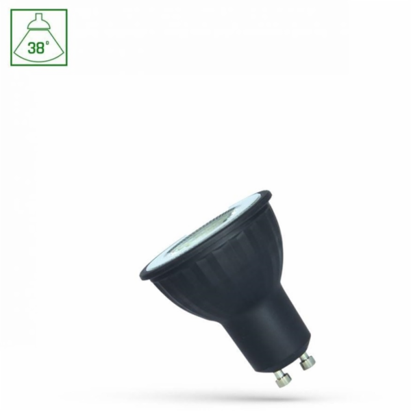 LAMPA LED GU10 6W 450LM 4000K 38 ČERNÝCH BAREV