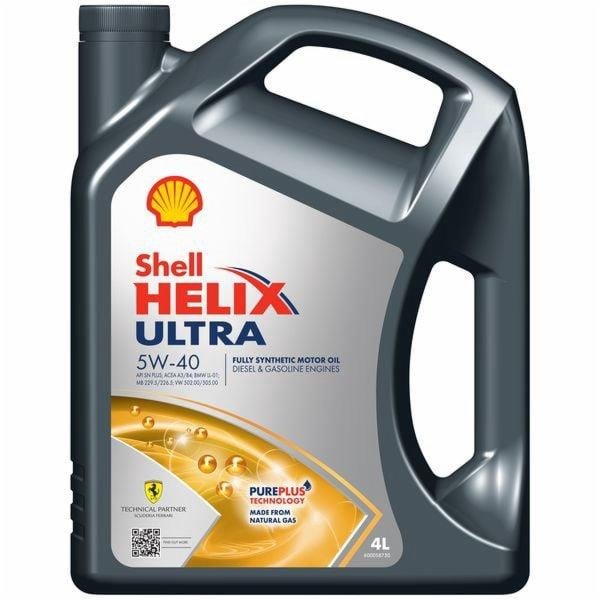 MOTOROVÝ OLEJ DO AUTA SHELL HELIXULTRA 5W-40 4L