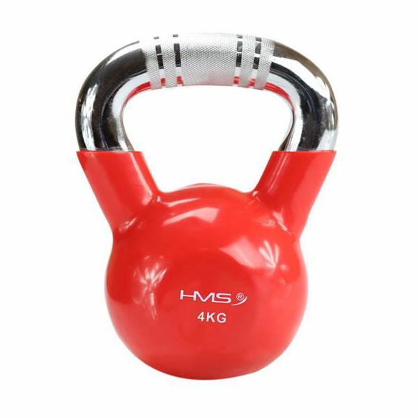 HMS Kettlebell Litinová KTC10 chromovaná rukojeť, rýhovan...