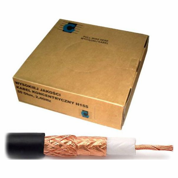 H155 koaxiální kabel 100m/box